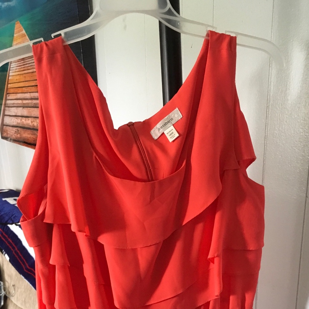 Coral summer dress